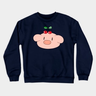 Cherry Pig Face Crewneck Sweatshirt